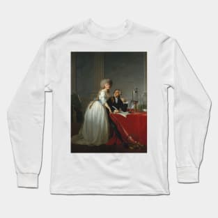 Portrait of Monsieur de Lavoisier and his Wife, chemist Marie-Anne Pierrette Paulze - Jacques-Louis David Long Sleeve T-Shirt